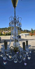 Crystal tassels chandelier d'occasion  Expédié en Belgium