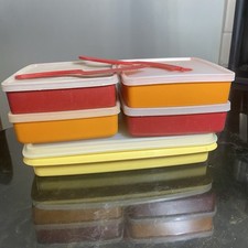 Lote de 12 peças vintage Tupperware 670 sanduíches cor colheita comprar usado  Enviando para Brazil