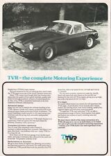 Tvr complete motoring for sale  BAGSHOT