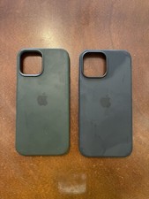 DUAS CAPAS DE COURO GENUÍNAS para iPhone 12 Pro Max com Magsafe azul e verde comprar usado  Enviando para Brazil