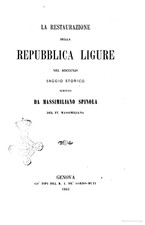 Restaurazione della repubblica usato  Genova