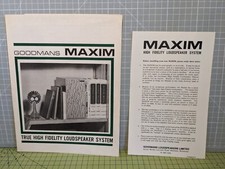 Goodmans maxim speaker for sale  WORTHING