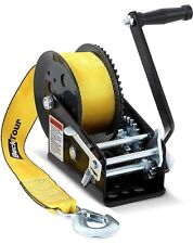 Guincho manual 3500 lb engrenagem dupla manivela barco ATV RV reboque cabo 33 pés EUA comprar usado  Enviando para Brazil