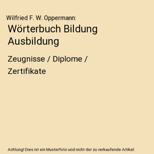 Wörterbuch bildung ausbildung gebraucht kaufen  Trebbin