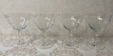 Stemmed etched glass for sale  Barberton