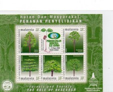Malaisie arbres. bloc d'occasion  Allonnes