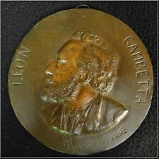 Medaille bronze gambetta d'occasion  Menton