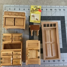 Pia/armário em miniatura Concord, cozinha caixa de gelo, móveis de madeira lote 1:12 vintage comprar usado  Enviando para Brazil