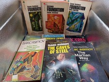 (9) FOUNDATION Trilogy Isaac ASIMOV Avon Vintage PBS Iconic Cover+ 6 Other Books na sprzedaż  Wysyłka do Poland