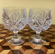 Pair lead crystal for sale  HAWICK