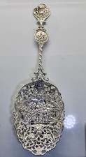 Relógio noturno extremamente ornamentado colher grande Rembrandts holandês 833 prata padrão comprar usado  Enviando para Brazil