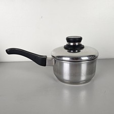 Panela de molho Cooks Club 1,5 quartos 18/10 aço inoxidável com tampa de controle de vapor comprar usado  Enviando para Brazil