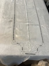 Usado, N° 65 / Bonita Mantel Antiguo Damas Bordado 160 X 240 Recepción Banquete Boda comprar usado  Enviando para Brazil