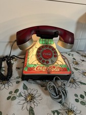 Vintage Coca-Cola Botão Iluminado Telefone Fixo Aparência Vitral comprar usado  Enviando para Brazil