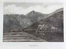 Snowdon antique print for sale  DUNFERMLINE