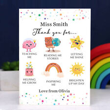 Personalised thank teacher for sale  UK