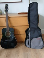 Epiphone acoustic ebony for sale  LONDON