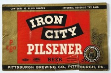 Iron city beer for sale  Pottsville