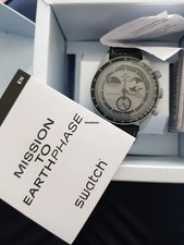 Moonwatch Mission To Earthphase Czarny Szary Nowy na sprzedaż  Wysyłka do Poland