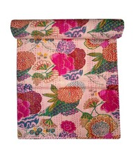 Colcha de verão cobertor feito à mão estampa floral multicolorida frutas reversível comprar usado  Enviando para Brazil