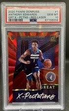 ANTHONY EDWARDS 2020-21 Donruss Great X-Pectations Czerwony laser Rc #70/99 PSA 10 na sprzedaż  Wysyłka do Poland