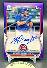 2023 Bowman Moises Ballesteros REFRATOR ROXO AUTOMÁTICO #070/#250 CPA-MBS filhotes comprar usado  Enviando para Brazil