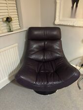 Leather swivel chair for sale  ENFIELD