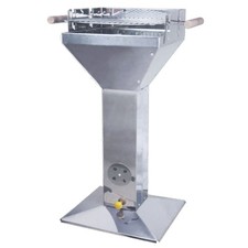 Edelstahl säulengrill standgr gebraucht kaufen  Deutschland