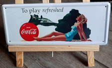 Coca cola plaque d'occasion  Sainghin-en-Mélantois