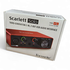Interface de áudio Focusrite Scarlett Solo 3ª geração USB - Excelente e na caixa! comprar usado  Enviando para Brazil