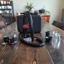 Flair Classic — Máquina de café espresso negra, totalmente manual con palanca con 2 vasos de chupito adicionales segunda mano  Embacar hacia Mexico