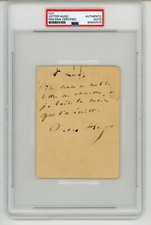 Usado, Victor Hugo ~ Carta autografada assinada assinatura escritor francês ~ PSA DNA comprar usado  Enviando para Brazil