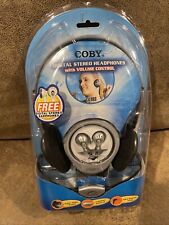 Usado, Fones de ouvido estéreo digital vintage Coby CV-H89 Super Bass com controle de volume novo na embalagem comprar usado  Enviando para Brazil