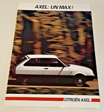Brochure citroen axel d'occasion  Quarré-les-Tombes