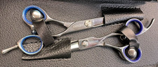 Tesoura de corte de cabelo profissional ETARO tesoura de barbeiro conjunto de salão de cabeleireiro comprar usado  Enviando para Brazil
