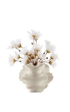 Vaso de cerâmica off white coral para decoração de grama dos pampas dente-de-leis decorativo moderno... comprar usado  Enviando para Brazil