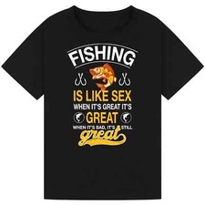 Funny fishing shirt for sale  LONDON
