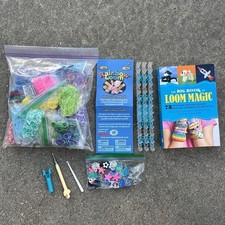 LOTE de amuletos de ganchos arco-íris grande livro de tear mágico várias cores comprar usado  Enviando para Brazil