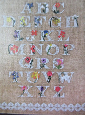 Stickvorlage blumen abc gebraucht kaufen  Wuppertal