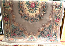 TAPETE ORIENTAL VINTAGE CHINÊS FEITO À MÃO 100% LÃ Q-Y ALTA LINHA 90 GROSSA comprar usado  Enviando para Brazil