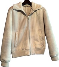 Cremefarbene biker jacke gebraucht kaufen  Berlin