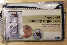 Organizador suspenso Delta infantil 4 bolsos branco marinho bolinhas quarto de bebê armazenamento comprar usado  Enviando para Brazil
