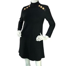 Usado, Vestido Tuckernuck Feminino Tamanho XS Ellie Preto Mod Mini Manga Longa Decote Simulado comprar usado  Enviando para Brazil