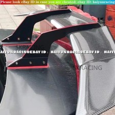 Tipo Universal Para Sedan Fibra de Carbono Tronco Traseiro Spoiler Asa Corrida Estilo GT comprar usado  Enviando para Brazil