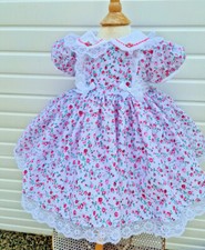 Sueño 0-8 Años Bebé Niñas Rosa Fucsia Cuello Floral Forrado Remolino Vestido segunda mano  Embacar hacia Mexico