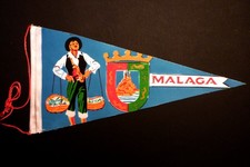 Fanion ancien malaga d'occasion  Boulogne-Billancourt