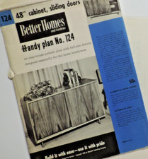 Usado, Handy Plans-124 Better Homes porta deslizante 48" armário 1955 móveis/carpintaria comprar usado  Enviando para Brazil