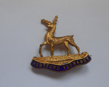 Hertfordshire yeomanry enamel for sale  MARCH