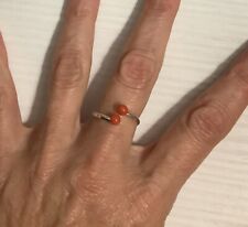 Anello argento corallo usato  Roma