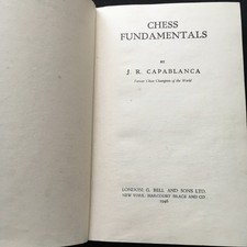Antiquarian Book Chess Fundamentals by J. R. Capablanca. Published 1946 G. Bell, usado comprar usado  Enviando para Brazil